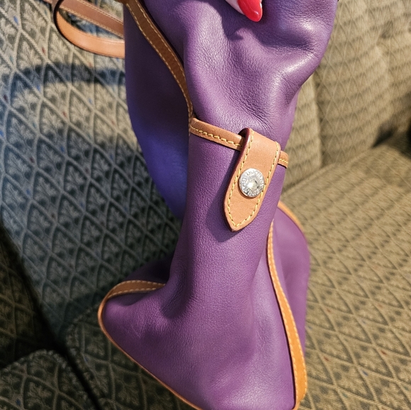 DOONEY & Bourke purple plum leather large tote - Picture 3 of 12